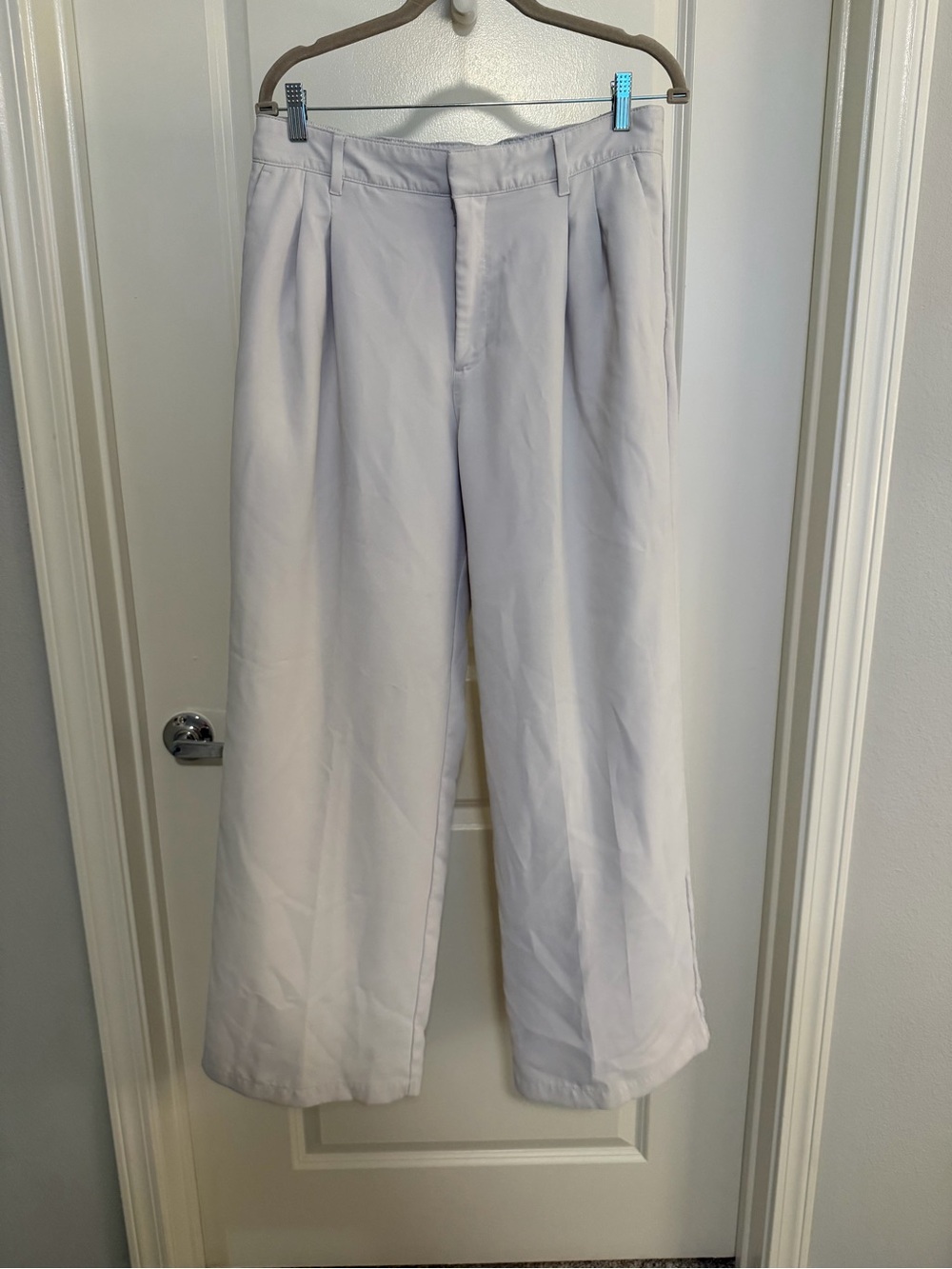 GAP Women's Light Gray Wide-Leg Chinos